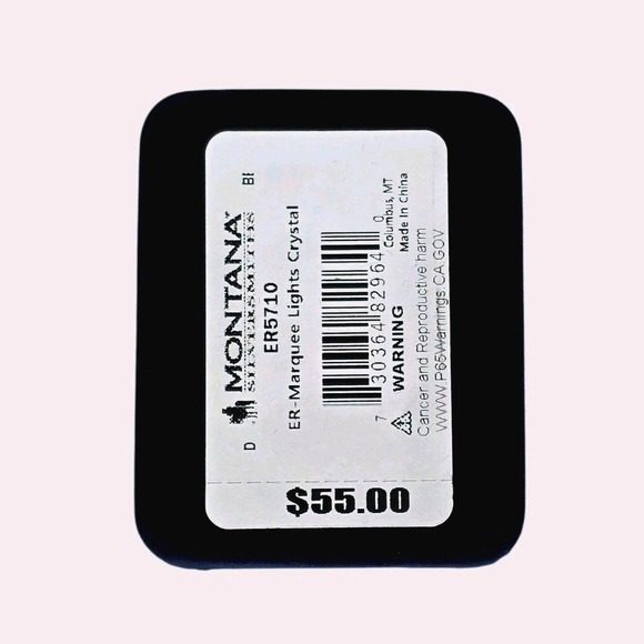 MONTANA SILVERSMITHS Marquee Lights Crystal Cubic Zirconia Earrings -Retail $55 - Picture 3 of 7